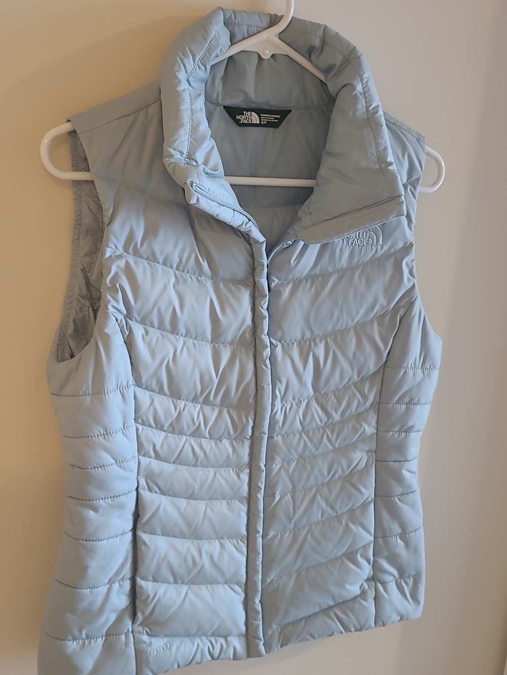 The North Face Pale Blue Quilted Insulated Vest